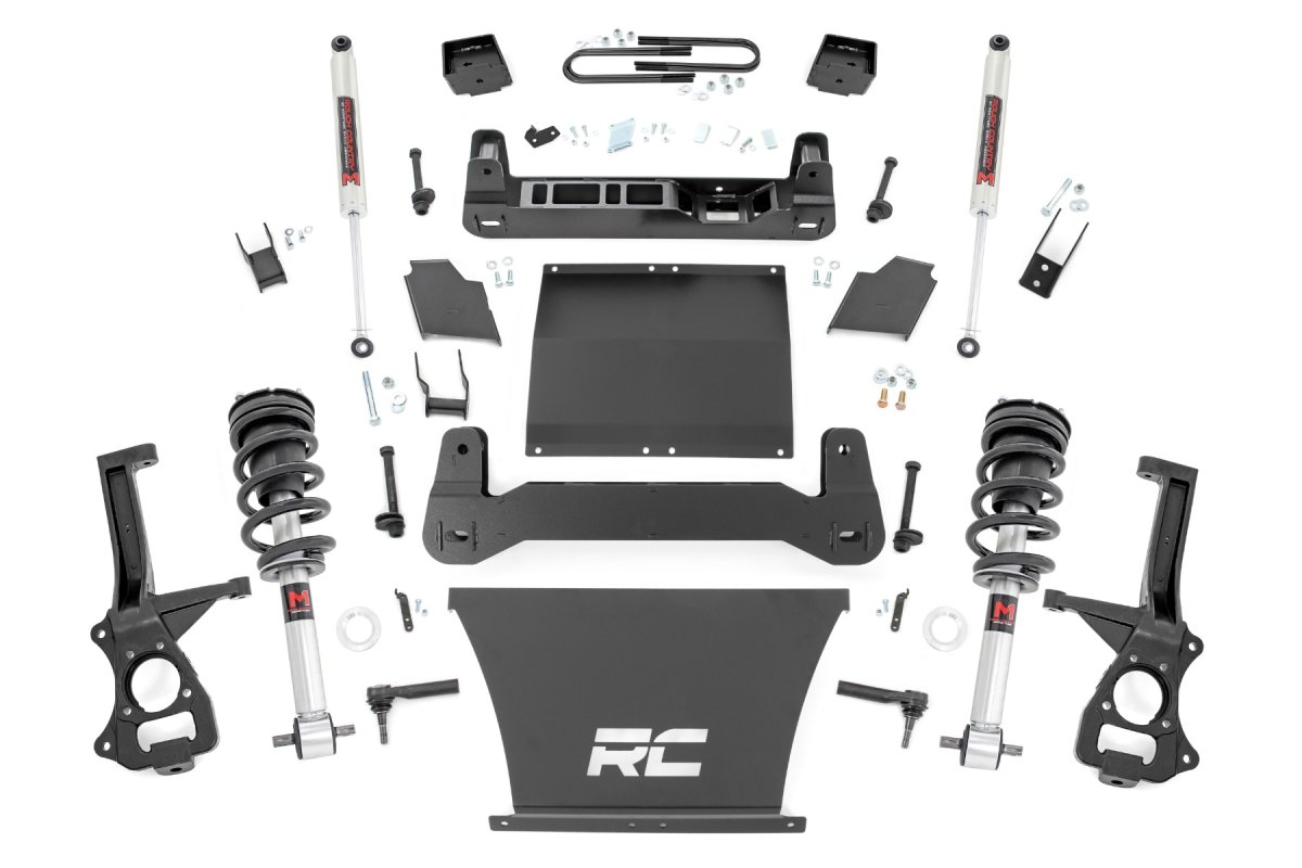 Chevrolet Silverado 1500 Suspension Lift Kit - Rear - Rough Country - Mono Leaf Rear | M1 Struts/M1 - 2025+